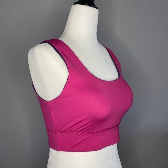 Fabletics Soprts Bra Reversible Pink and Navy Sz S - Picture 9 of 16